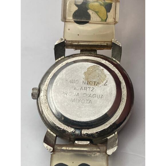 Vintage Disney Mickey Minnie Mouse Watch 27mm Flip Up Cover New Battery - Picture 7 of 16